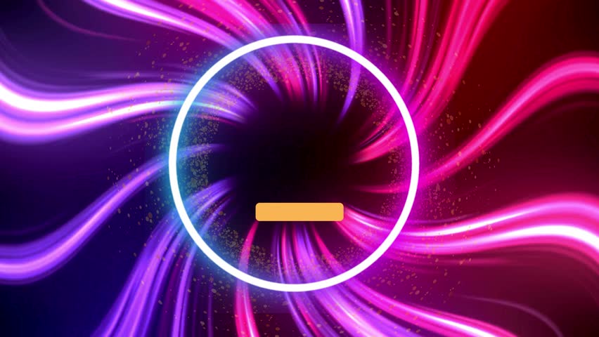 Colorful neon grand opening video background