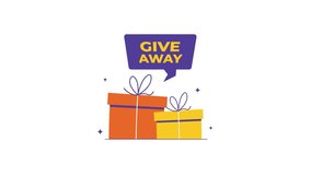 4k Gift Boxes Giveaway. Social Media Contest and Promotional Prize Concept Animation Video - Powered by Shutterstock - Get 15% off with code: PIKWIZARD15