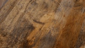 Wet Wooden Floor Surface: Water Stains and Moisture on Natural Wood Grain Texture Background with Scratches - Powered by Shutterstock - Get 15% off with code: PIKWIZARD15