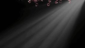 Shimmering rose gold 2026 numbers emerge as confetti falls, creating a sparkling festive celebration scene ideal for New Year themes.
 - Powered by Shutterstock - Get 15% off with code: PIKWIZARD15