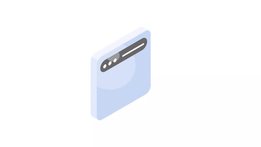 Spanner with website denoting concept animated icon of website setting