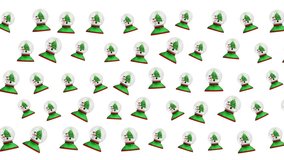 Christmas animation pattern Christmas snow globe pixelated seamless festive holiday suitable for festive digital backgrounds, holiday branding, seasonal web design, and retro-themed Christmas projects - Powered by Shutterstock - Get 15% off with code: PIKWIZARD15