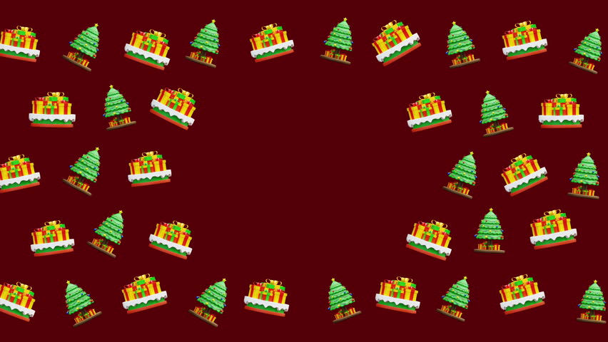 Christmas animation pattern pixel art gifts trees holiday festive background suitable for holiday greetings, festive promotions, digital cards, and winter season designs