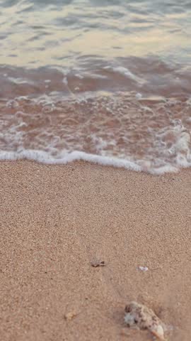Close-Up of Pink Sand Beach Shoreline