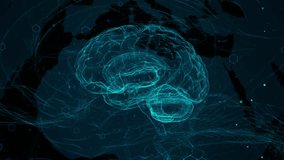 Digital Brain Network Visualization with Futuristic Blue Neural Connections - Powered by Shutterstock - Get 15% off with code: PIKWIZARD15