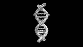 3D DNA Helix Artistic Representation on Black Background Reflecting Science and Technology - Powered by Shutterstock - Get 15% off with code: PIKWIZARD15