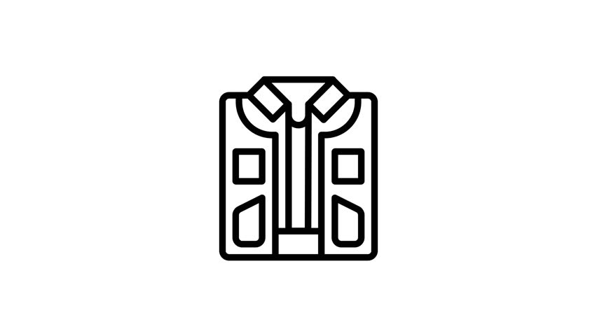 shirt icon line motion graphic	