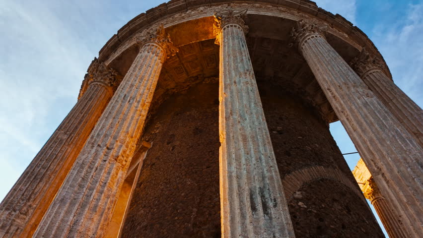 Temple of Vesta or Tempio di Vesta, Tivoli, Lazio, Rome, Italy
