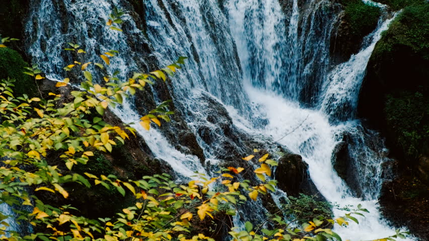 Spectacular Aniene Falls in Villa Gregoriana, Tivoli, Lazio, Rome, Italy
