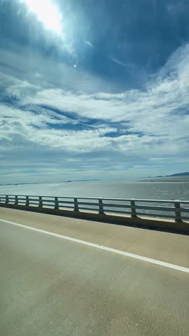 Skyscraper Skyline View from Highway Bridge Near Incheon Airport, South Korea