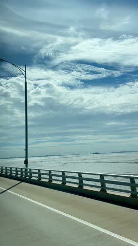 Skyscraper Skyline View from Highway Bridge Near Incheon Airport, South Korea