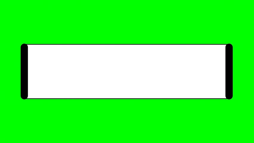 Lower third animation with clean white bars on green background