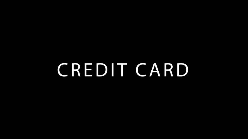 Glitchy Credit Card Title On Black Screen, Distorted Typography Flicker, Sleek White Letters, Corporate Finance Vibe, Suitable For Bank Notification, Payment Tutorial, Cybersecurity Alert, Retail