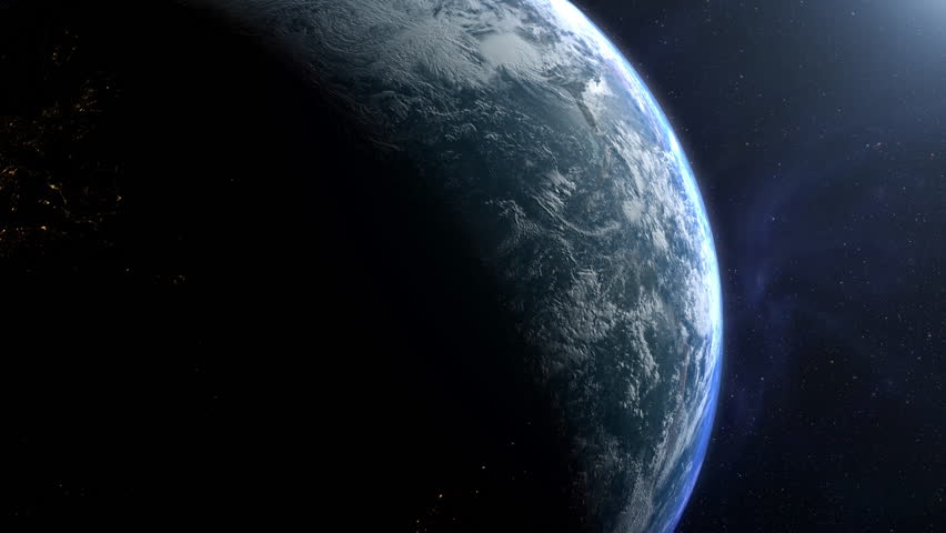 Earth with futuristic HUD scanning interface against a deep space starfield, creating a cinematic aerospace, surveillance, and sci-fi exploration atmosphere