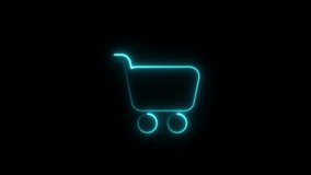 Cyan Neon Shopping Cart with Purple Check Mark icon - Powered by Shutterstock - Get 15% off with code: PIKWIZARD15