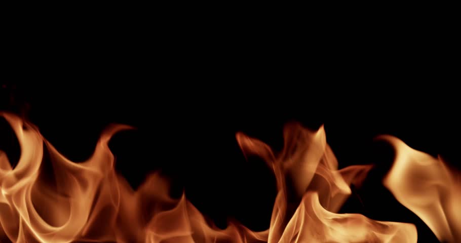 4K Fire: Intense Flames Close-Up