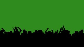 Black isolated silhouettes of people dancing cheerfully on a green chroma key background - Powered by Shutterstock - Get 15% off with code: PIKWIZARD15
