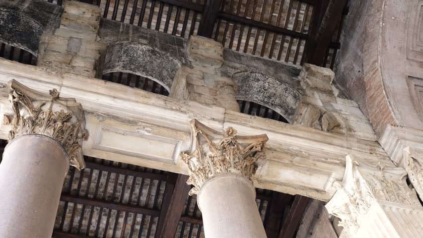 design architecture roof pillars pantheon temple rome grandeur to reveals top down view monumental architectural