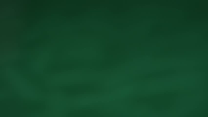 Water droplets create beautiful ripples above a green surface in slow motion