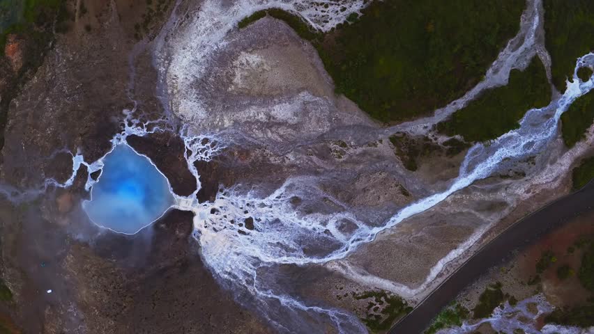 Impressive Eruption of Strokkur Geysir in Iceland. Strokkur Geyser Is one most popular nature landmark and travel destination Golden circle, Iceland