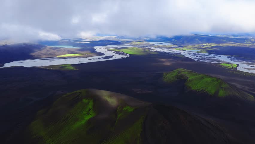 Famous icelandic popular tourist destination and hiking hub in Iceland