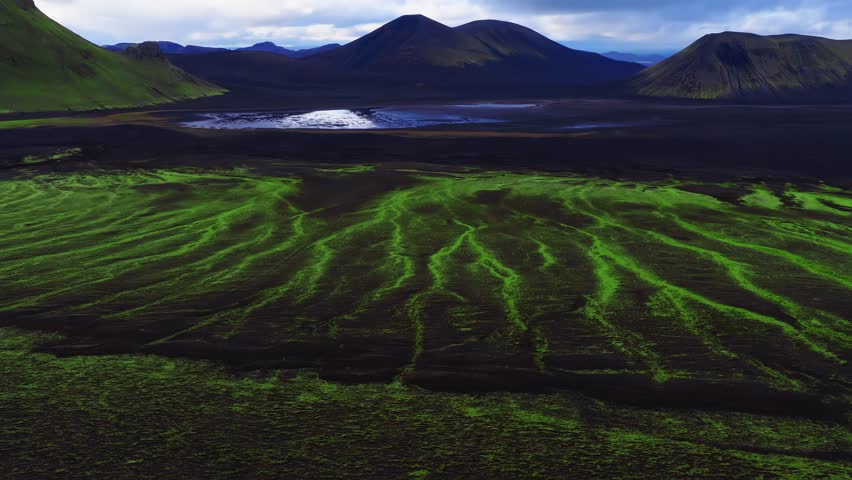 Famous icelandic popular tourist destination and hiking hub in Iceland