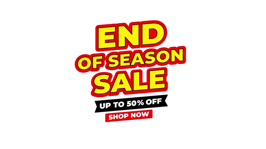 end of season sale – up to 50% off shop now banner