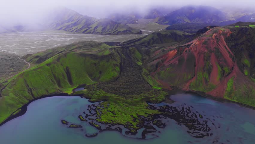 Famous icelandic popular tourist destination and hiking hub in Iceland
