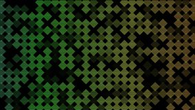 Green and yellow digital cross shapes animation on black background. Retro futuristic pixel grid motion graphics with glitch effect for technology, gaming, and data processing backdrop. - Powered by Shutterstock - Get 15% off with code: PIKWIZARD15