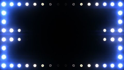 Bright floodlights turning on and off forming different shapes. Blue.
SEE MORE COLOR OPTIONS IN MY PORTFOLIO.