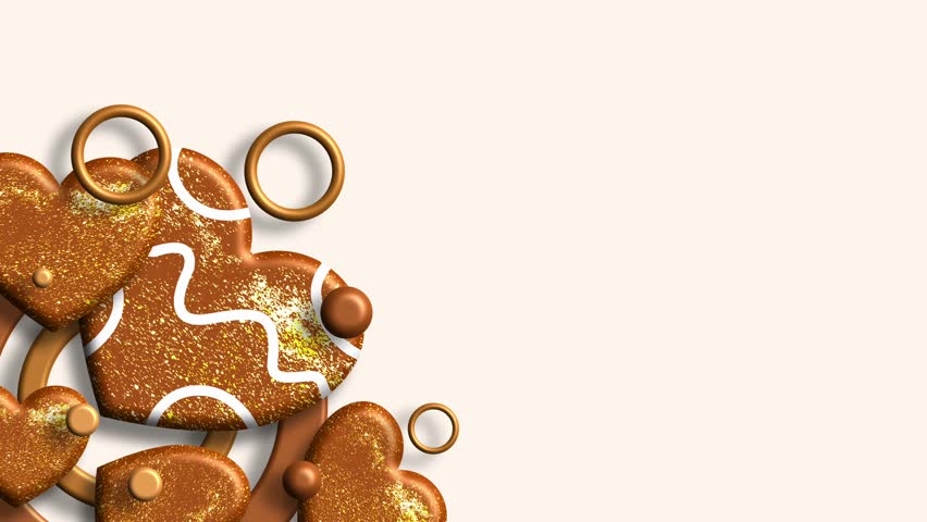 Sweet hearts with decorative icing details