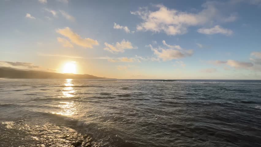 Sunset at the coast of Las Palmas de Gran Canaria