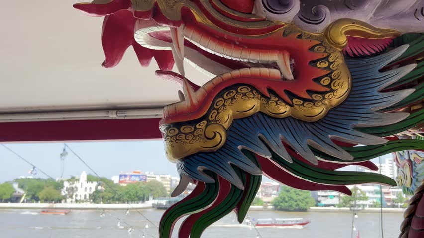 View from the Guan Yu Shrine in Bangkok, Thailand