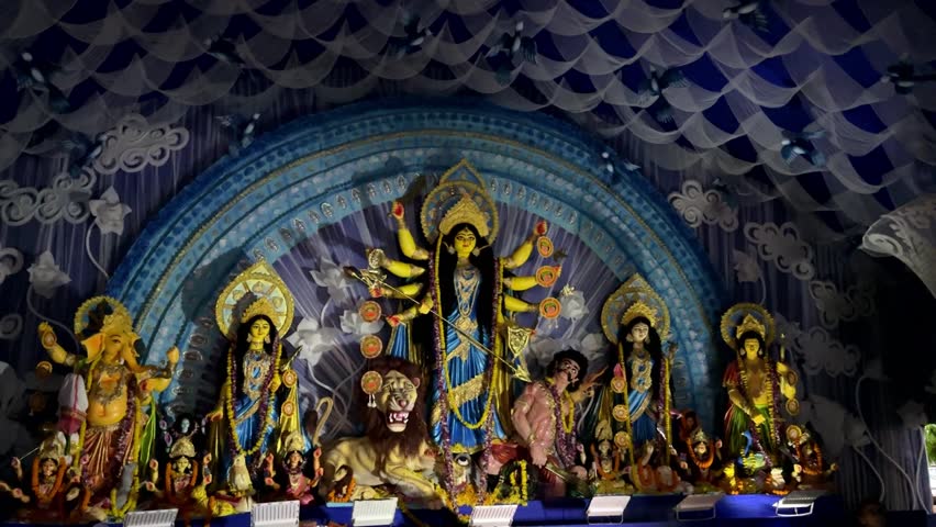 Video of Ferris Wheel or Joint wheel ride playing in night at fair ground during the annual fair.
