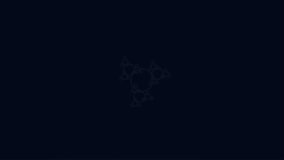 Abstract molecular circles neon organic animation loop. - Powered by Shutterstock - Get 15% off with code: PIKWIZARD15