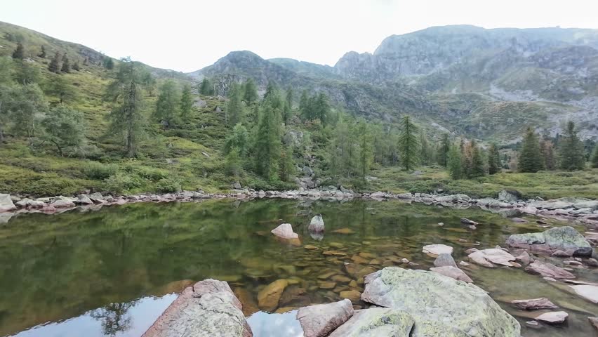 Bose Alpine Pond near Oropa, Biella, Italy