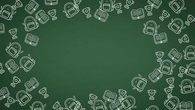 Chalkboard School Background with Hand-Drawn Education Doodles | Back to School Design - Powered by Shutterstock - Get 15% off with code: PIKWIZARD15