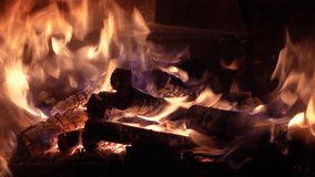 Cozy fireplace with burning firewood indoors - Powered by Shutterstock - Get 15% off with code: PIKWIZARD15