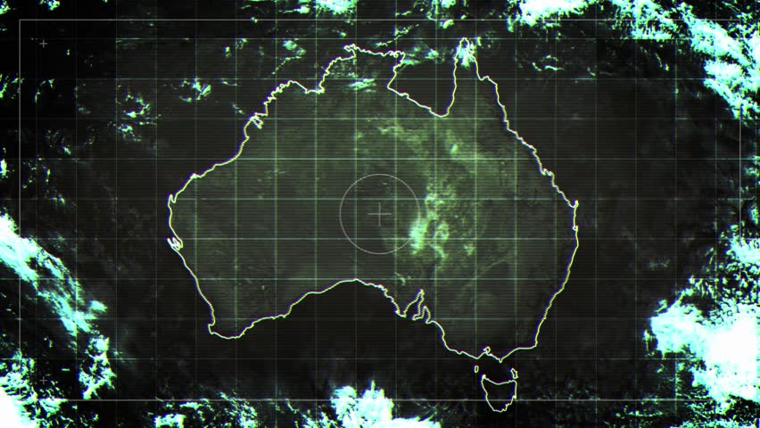AUSTRALIA Rotating Map Satelite Map Style
