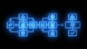 Digital workflow automation process chart system integration data connection optimized business productivity technology - Powered by Shutterstock - Get 15% off with code: PIKWIZARD15