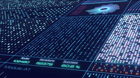 User interface, big data, digital, control, deep learning, encryption, machine learning. Data processing, technology, AI system, control, blockchain, science, analyzing, binary code. 3D an - Powered by Shutterstock - Get 15% off with code: PIKWIZARD15