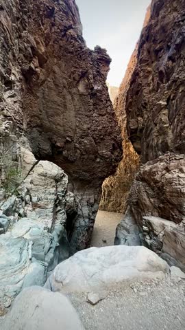Hiking Through A Beautiful Slot Canyon in the Desert (Big Bend National Park, Texas, USA)