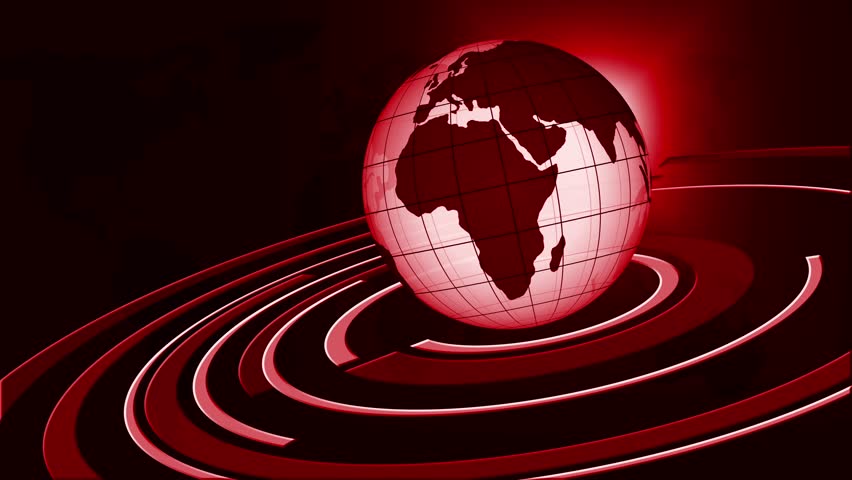 Digital Globe with News 24 Banner Animation, Abstract Breaking News Animated Background