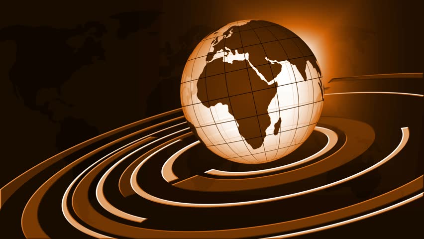 Digital Globe with News 24 Banner Animation, Abstract Breaking News Animated Background