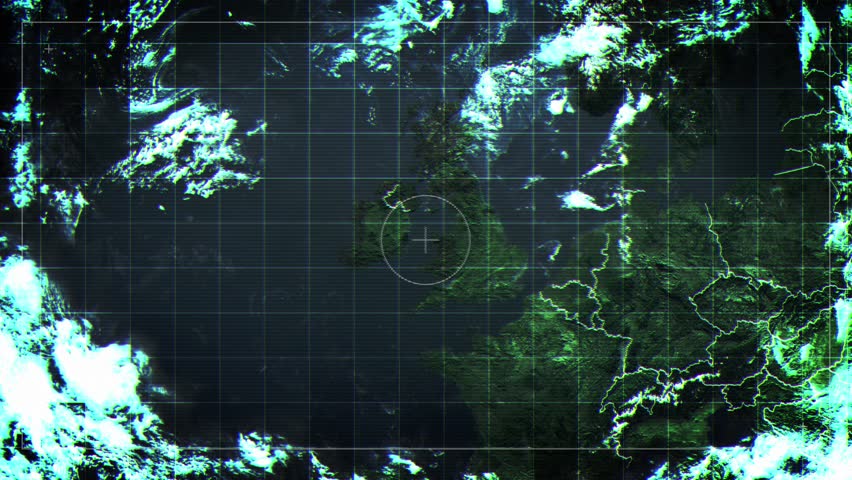 NORTHERN IRELAND Rotating Map Satelite Map Style