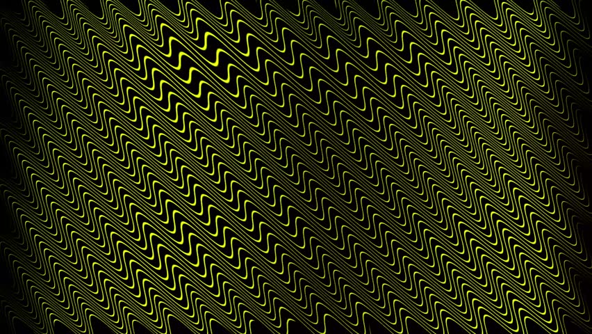 Grunge stripe. 3d abstract wavy lines background. Yellow vector backdrop with bent lines.  optical illusion art .Vector illustration