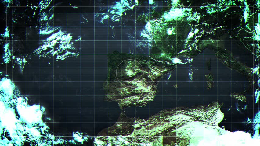 PORTUGAL Rotating Map Satelite Map Style