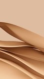 Abstract wavy beige tender fabric motion in wind. Peach fuzz satin cloth soft crumple animation. Vertical video - Powered by Shutterstock - Get 15% off with code: PIKWIZARD15