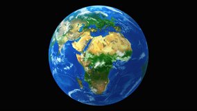 Animated Detailed Globe View of Earth 3D Continents, Oceans, and World Map Visualization Video - Powered by Shutterstock - Get 15% off with code: PIKWIZARD15