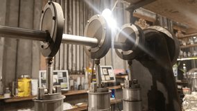 Vintage industrial equipment showcasing intricate mechanical components in a laboratory setting, capturing the essence of technological innovation - Powered by Shutterstock - Get 15% off with code: PIKWIZARD15